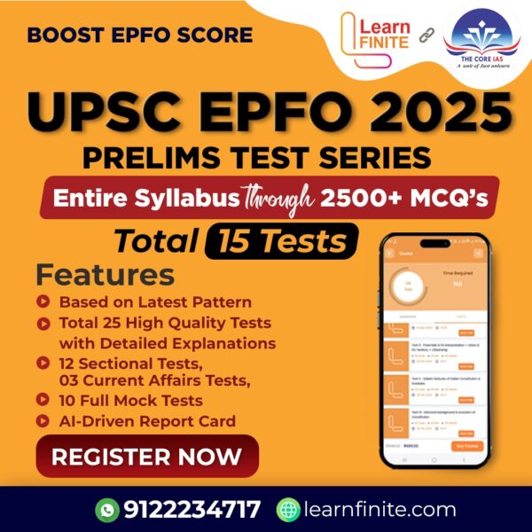 UPSC EPFO APFC & EO/AO Prelims Test Series 2025