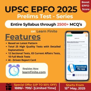 UPSC EPFO APFC & EO/AO Prelims Test Series 2025