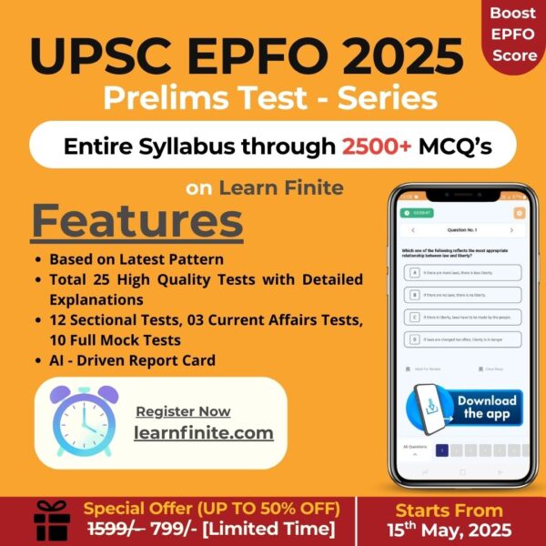 UPSC EPFO APFC & EO/AO Prelims Test Series 2025