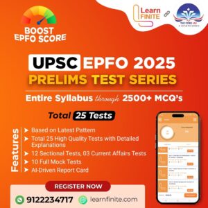 UPSC EPFO APFC & EO/AO Prelims Test Series 2025