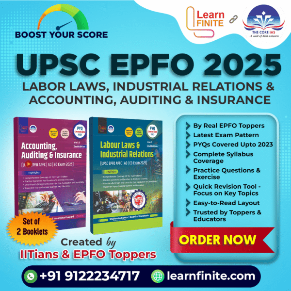 Master EPFO 2025: Set of 2 Booklets by EPFO Toppers for EO/AO & APFC